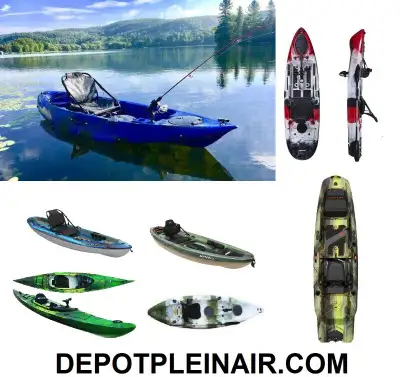 Meilleur choix de KAYAK DE PÊCHE à partir de 399$ Kayaks récréatifs 10 modèles à partir de 299$ kaya...