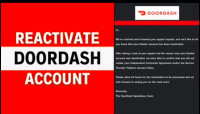 Doordash and Uber accounts reactivation and signup