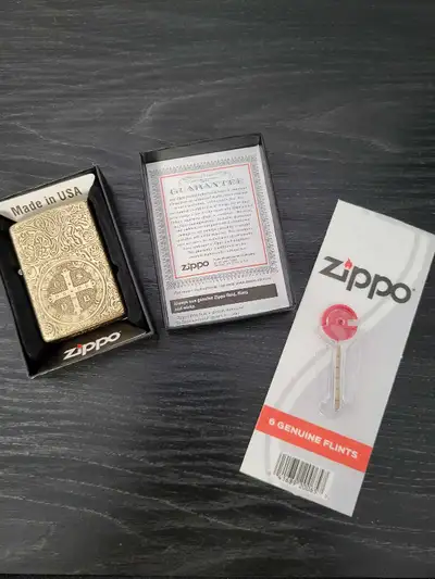 Constantine Zippo Armor Movie Prop Lighter - New! Comes with Genuine Zippo Flint pack! A beautiful r...