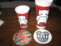 Radiohead Collectibles-cups,stickers,poster etc-all for $50