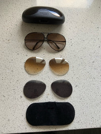  Vintage Porsche carrera interchangeable 3 lens sunglasses 