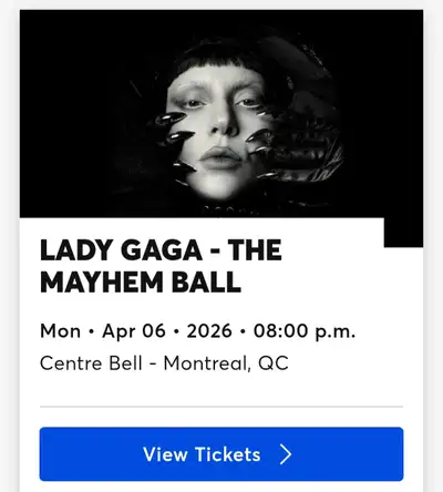 Lady Gaga Montreal April 6, View more