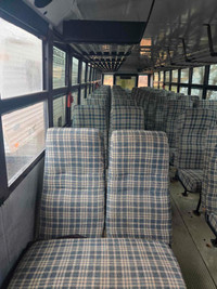 Seats from schoolbus