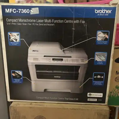 Brother MFC-7360N All-In-One Laser Printer  BRAND NEW, View more