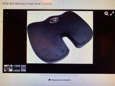 ONE NEW IN THE PACKAGE -" BONE RELIEF SEAT CUSHION "AS PICTURED, View more