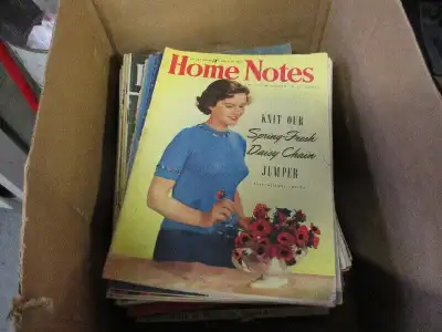 1948-49 HOME NOTES WOMEN KNITTING SEWING MAGAZINE $2. EA VINTAGE, View more