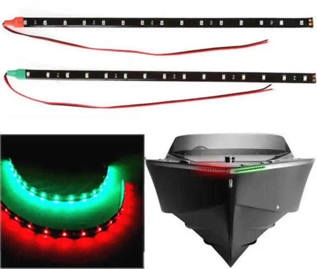 12" LED Strip Lights Red & Green For Bow Boat Marine, Waterproof in Other in Moncton - Image 4