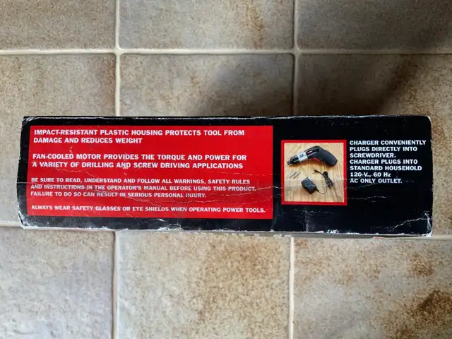 Craftsman 4.8 - Volt Cordless Power Driver With Case in Power Tools in Oshawa / Durham Region - Image 5