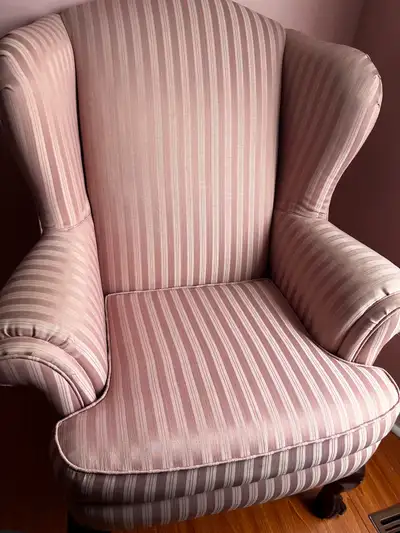 pink armchair, View more