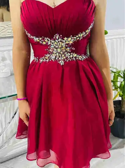 Red Grad dress, View more