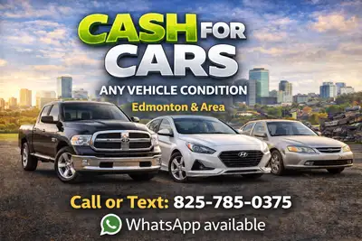 CASH FOR CARS | EDMONTON & AREA We buy cars, trucks & SUVs — ALL CONDITIONS ✔️ Accident / damaged ve...