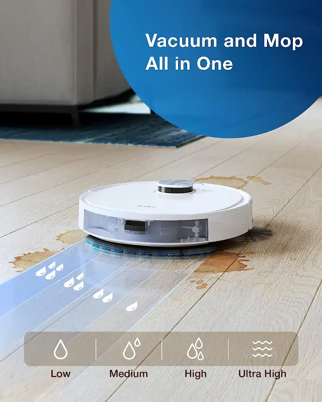 ECOVACS DEEBOT N10 Plus Robot Vacuum and Mop in Arts & Collectibles in City of Toronto - Image 4
