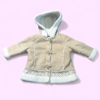 (6-12m) girls Coat [george] faux-suede, View more