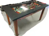 Bally Pool Shatk Pinball Themed Card Table