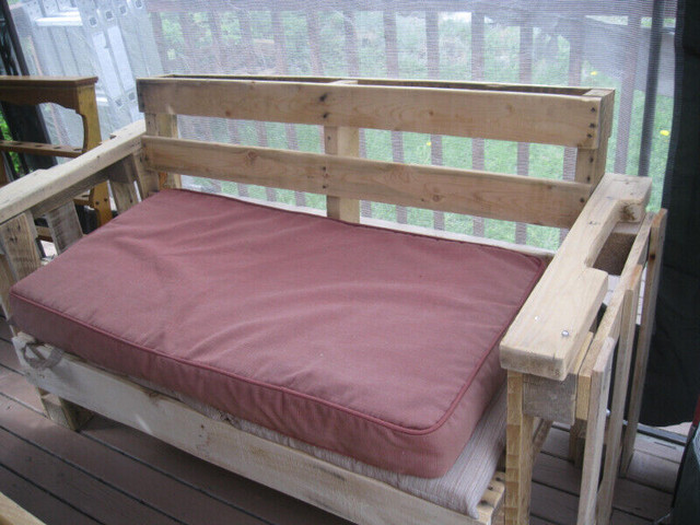 Rustic Woodpallet Benches, Patio Tables & More in Patio & Garden Furniture in Saint John - Image 3