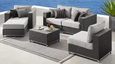 Soho 6-piece Patio Sectional Conversation Set (Two Sets), View more
