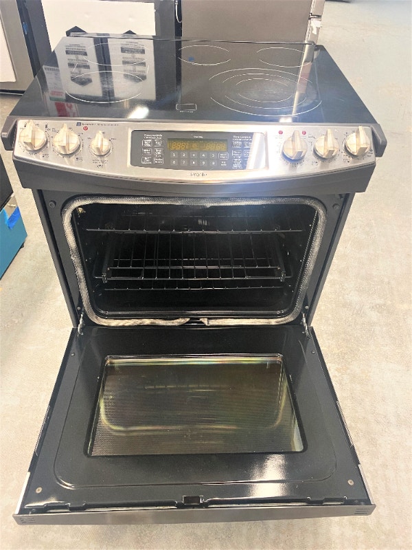 Poêle Cuisinière encastrable Stainless GE SlideIn Stove Range