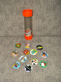Collectible Vintage Toys- Pogs and Pog Case / Other Vintage Toys