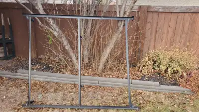 Queen metal bed frame, View more