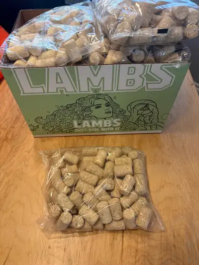 Have a bunch of brand new wine corks for sale. There is 34 bags. Qty 60 in each bag That’s 2040 cork...