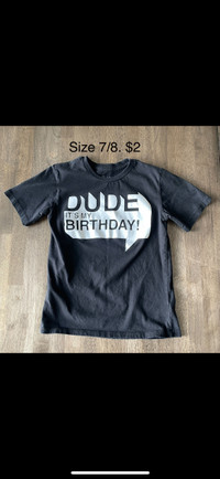 Birthday Shirt. Size 7/8. $2