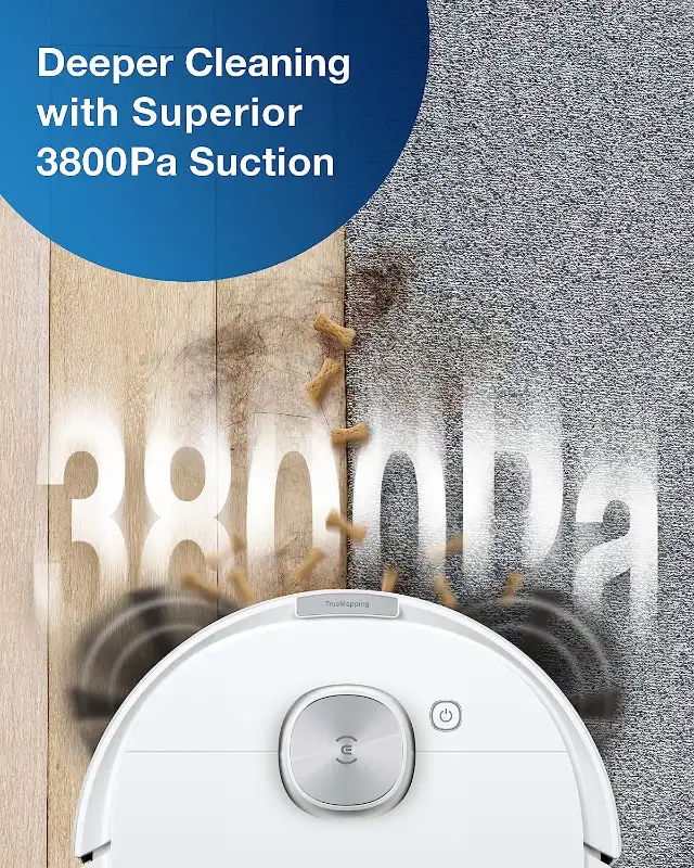 ECOVACS DEEBOT N10 Plus Robot Vacuum and Mop in Arts & Collectibles in City of Toronto - Image 5