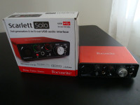 Scarlett Solo USB Audio Interface Second Generation