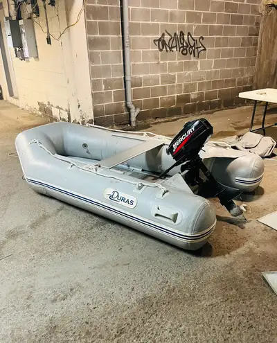 The Mercury 3.3 HP is a popular, lightweight, and portable two-stroke outboard motor often used with...