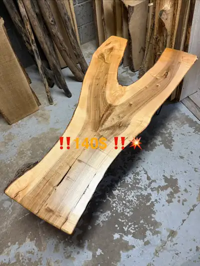 table de salon bois live edge, View more