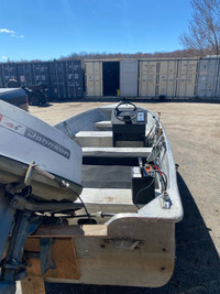 16ft boat motor and trailer 