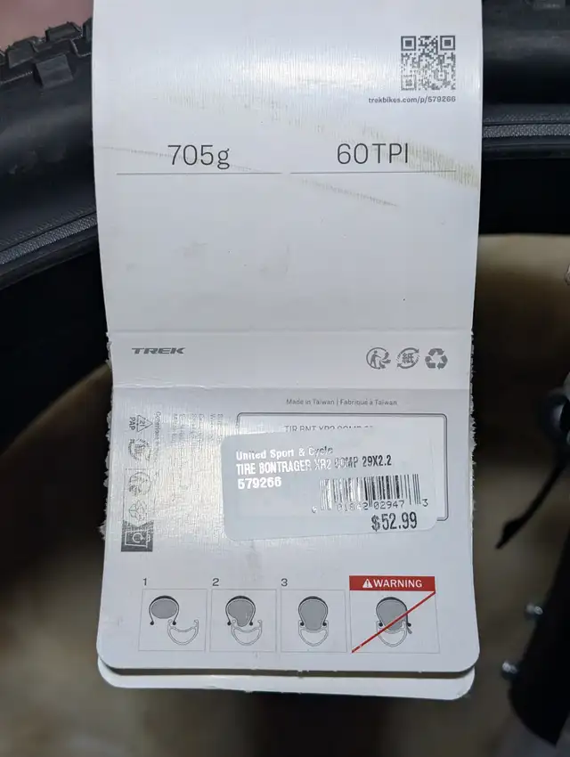 Bontrager XR2 Comp MTB Tire 29 x 2.20 in Frames & Parts in Edmonton - Image 5