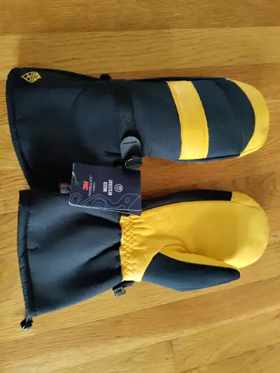 New Saranac Gauntlet Premium Deerskin Ski Mitts for sale., View more
