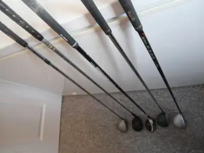 FIVE RIGHT HANDED GOLF CLUBS, View more
