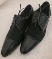 Men's Size 40 Black Cap Dress Shoes