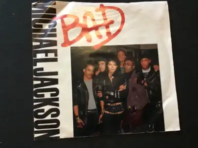 Single “Bad” de Michael Jackson production Quincy Jones (c)1987, View more