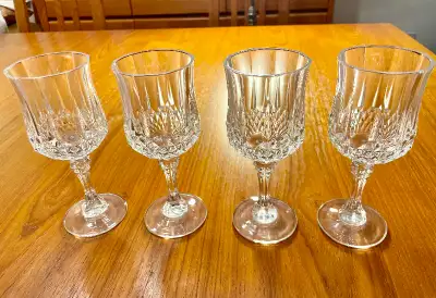 4 CRISTAL D'ARQUES Wine Goblets, View more
