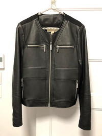 Blouson de cuir pour femme Michael Kors