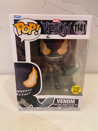Funko Pop Marvel 1141 Venom Glow in the Dark Hammer and Sword