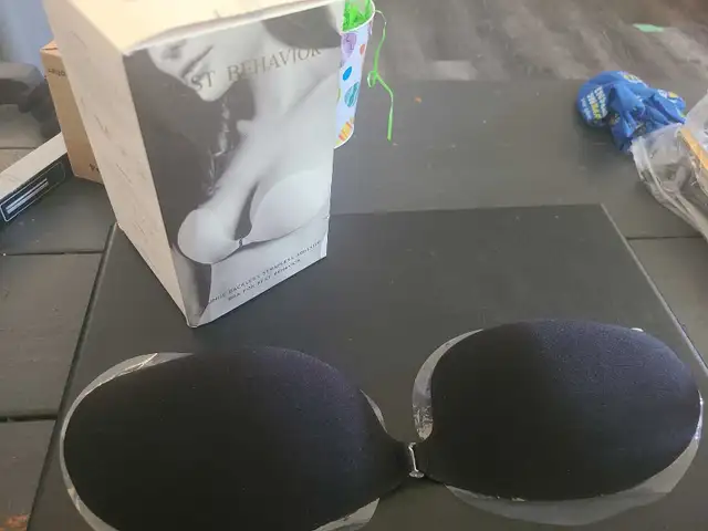 Adhesive Bra Size D,    2 adhesive bras available