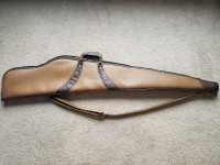 Leather rifle case