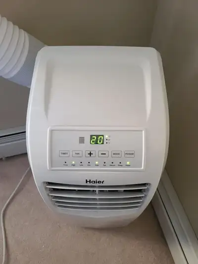Haier Portable Air Conditioner, 10,000 BTU, model HPP10XCT-G. All white. New and unopened. Dimension...