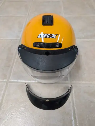 Motorcycle Helmet DOT Certified FMVSS218 (Dept. Of Transpo.) Used for a week long motorcycle trip in...