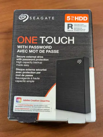 Seagate One Touch 5TB External Hard Drive, View more