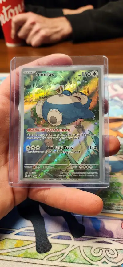 I have two pokemon snorlax 151 promo cards #51 One of them is still sealed $50 One is open $40 Pick...