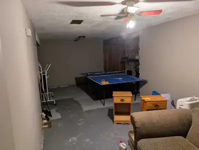 Room for rent with shared kitchen upstairs Basement can be negotiated