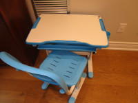 Height Adjustable Children' s Desk Chair Set
