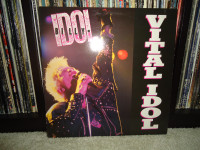 BILLY IDOL VINYL RECORD LP: VITAL IDOL!