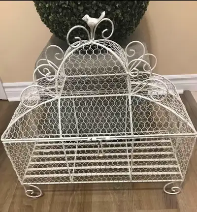 Medium Size Bird Cage Wedding Card Holder - Farmhouse/Fall, View more