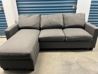 Grey Sectional W/ Reversible Chaise (FREE DELIVERY)