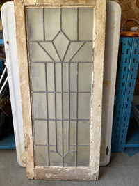  Vintage Lead Glass Window $100